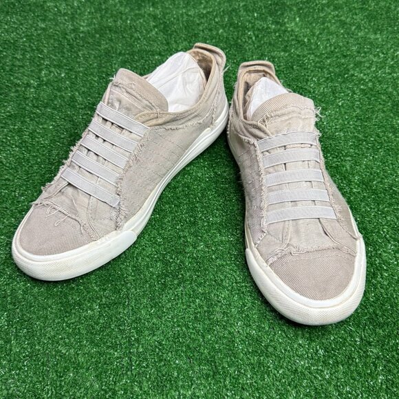 Blowfish Malibu Mars-K Slip On Low Top distressed Edge Sneakers Shoes Size 8 - Picture 1 of 11